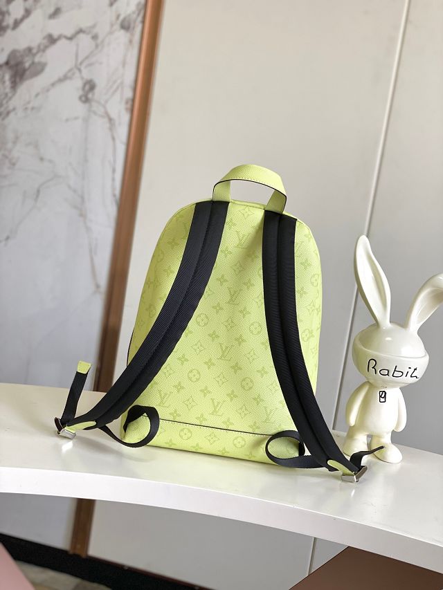 Louis vuitton original monogram canvas discovery slim backpack M14076 lemon yellow