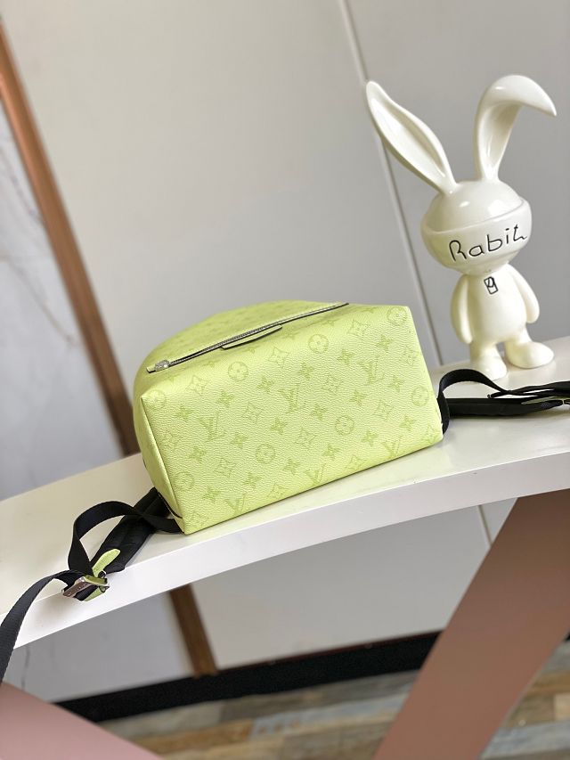 Louis vuitton original monogram canvas discovery slim backpack M14076 lemon yellow