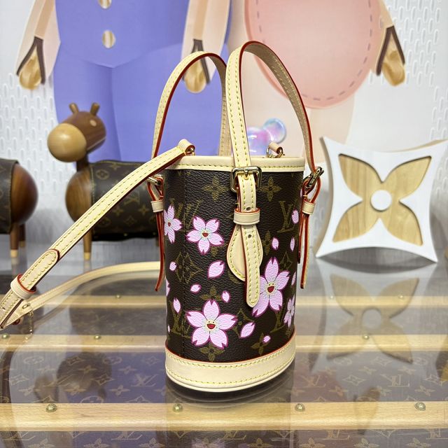 Louis vuitton original monogram canvas nano bucket M13417
