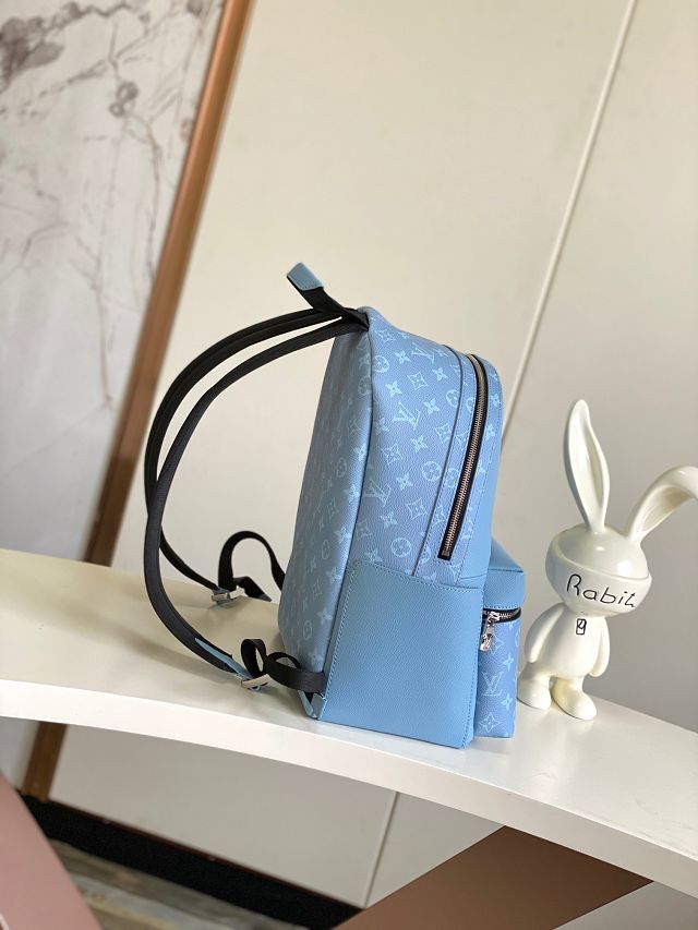 Louis vuitton original taiga leather discovery backpack pm M14072 blue