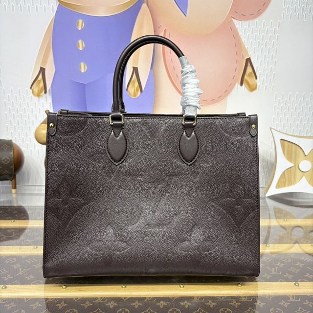 Louis vuitton original calfskin onthego mm M12967 chocolate