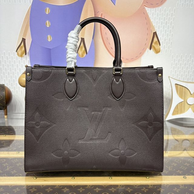 Louis vuitton original calfskin onthego mm M12967 chocolate