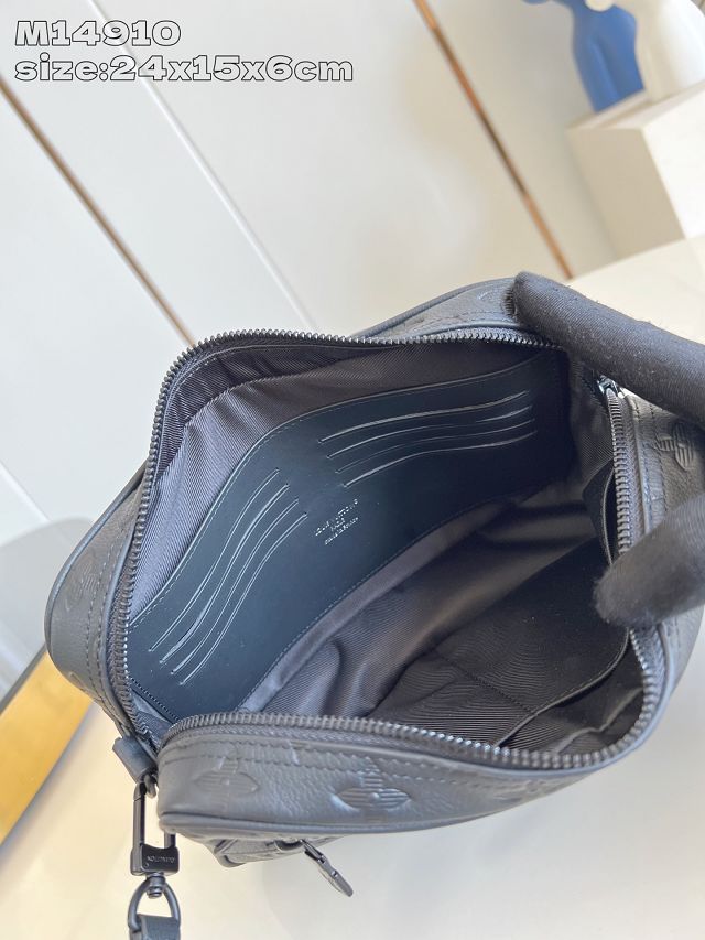 Louis vuitton original calfskin pochette kasai M14910 black