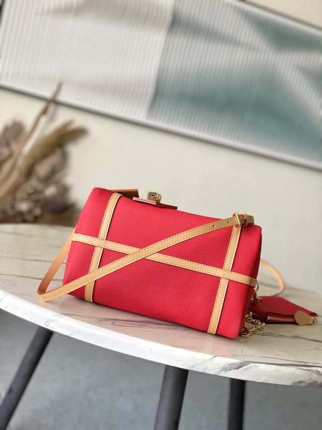 Louis vuitton original calfskin speedy soft 25 M13667 red
