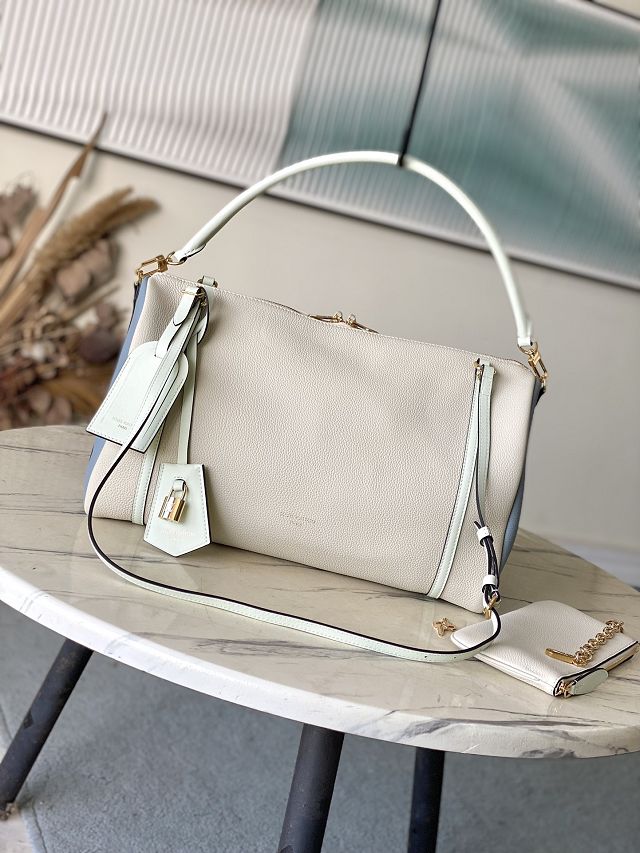 Louis vuitton original calfskin speedy soft 40 M13668 beige