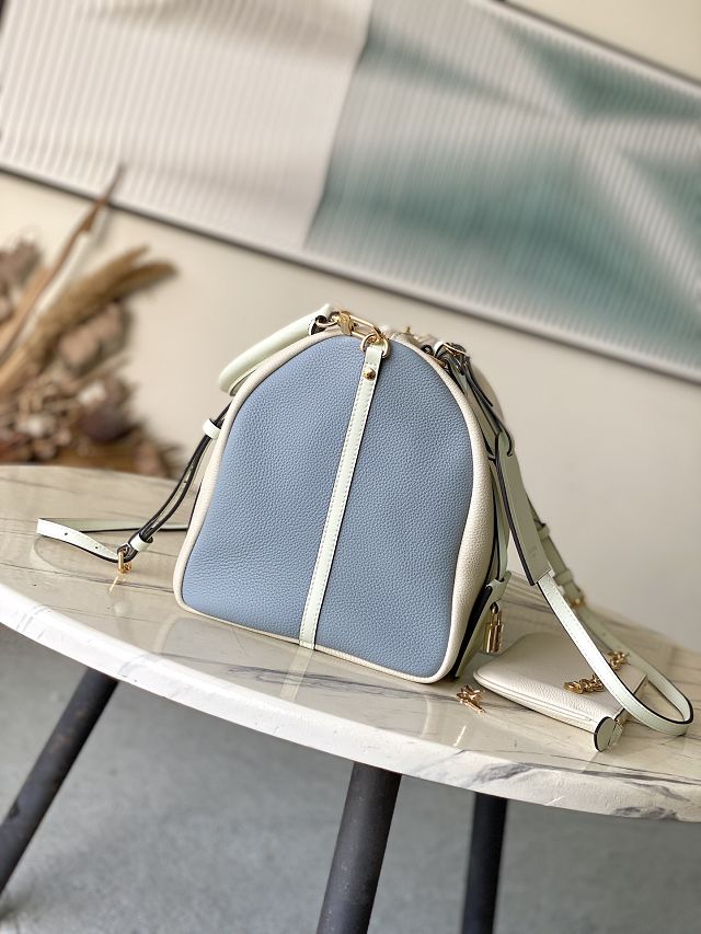 Louis vuitton original calfskin speedy soft 40 M13668 beige