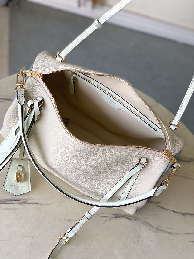 Louis vuitton original calfskin speedy soft 40 M13668 beige