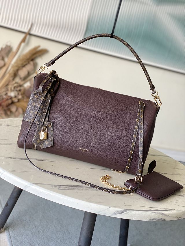 Louis vuitton original calfskin speedy soft 40 M13668 bordeaux