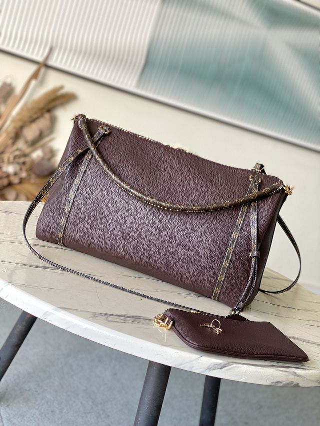 Louis vuitton original calfskin speedy soft 40 M13668 bordeaux