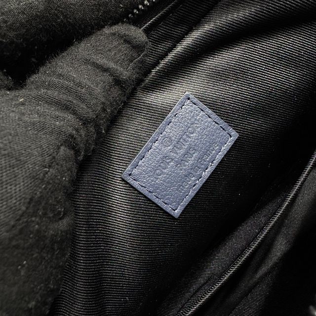 Louis vuitton original calfskin trio messenger bag M14785 blue