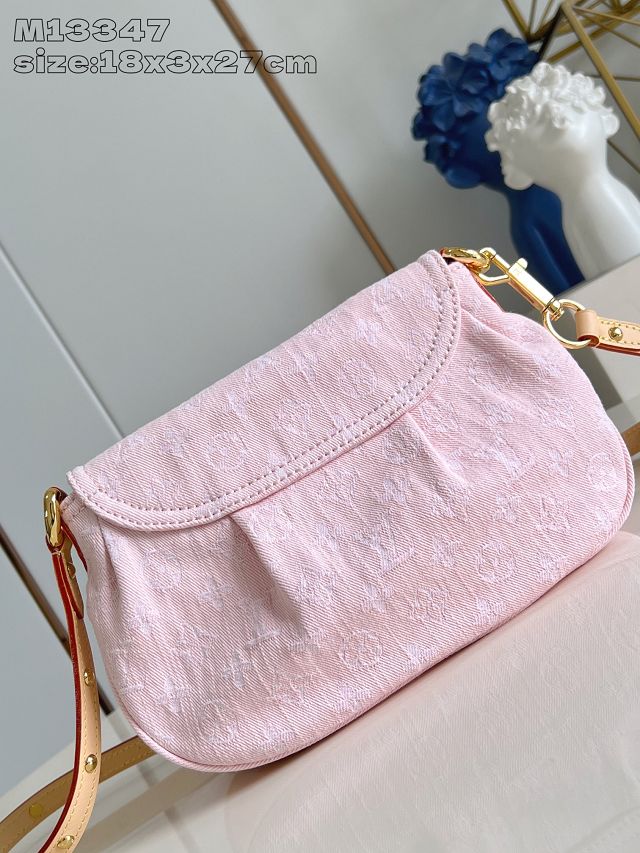 Louis vuitton original denim sunset vibe handbag M13347 pink