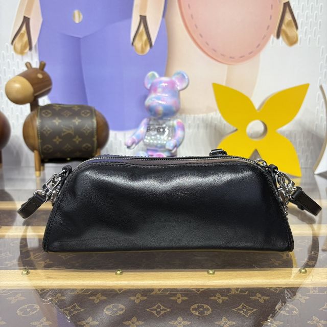 Louis vuitton original lambskin pochette vibe bag M14544 black