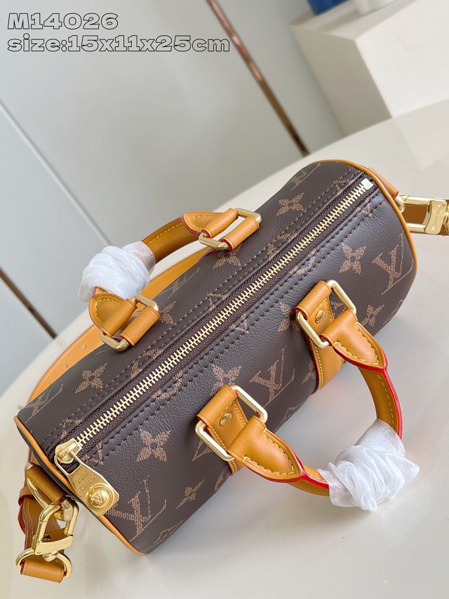 Louis vuitton original monogram calfskin keepall 25 M14026 brown