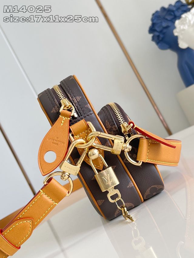 Louis vuitton original monogram calfskin nil city bag M14025 brown