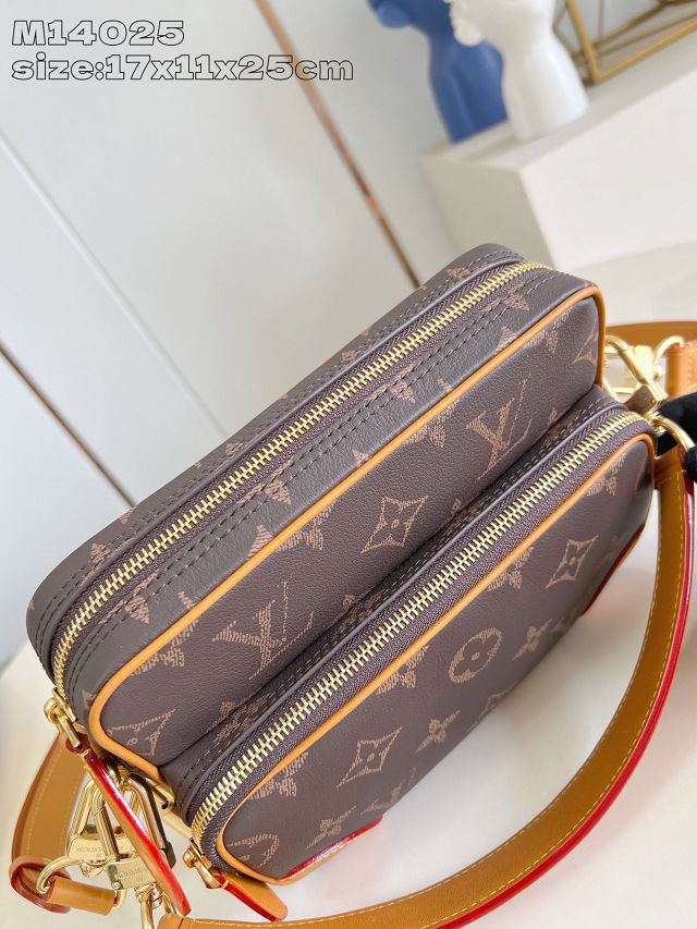 Louis vuitton original monogram calfskin nil city bag M14025 brown