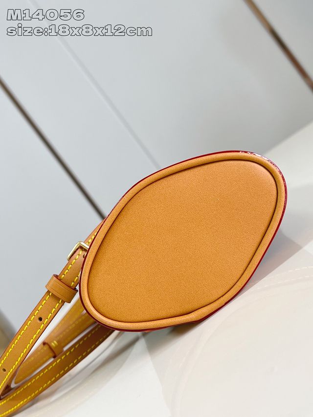 Louis vuitton original monogram canvas calfskin envelope pouch M14056 