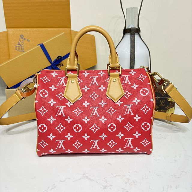 Louis vuitton original soft calfskin speedy P9 30 M14067 red