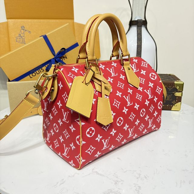 Louis vuitton original soft calfskin speedy P9 30 M14067 red