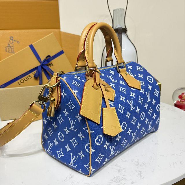 Louis vuitton original soft calfskin speedy P9 30 M14074 blue