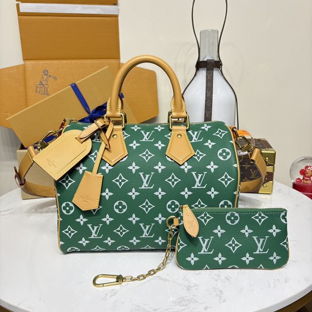 Louis vuitton original soft calfskin speedy P9 30 M14077 green