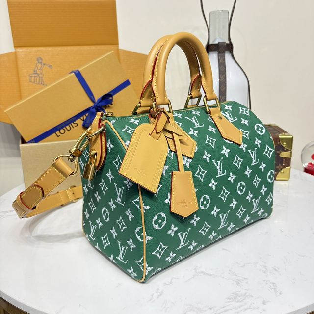 Louis vuitton original soft calfskin speedy P9 30 M14077 green