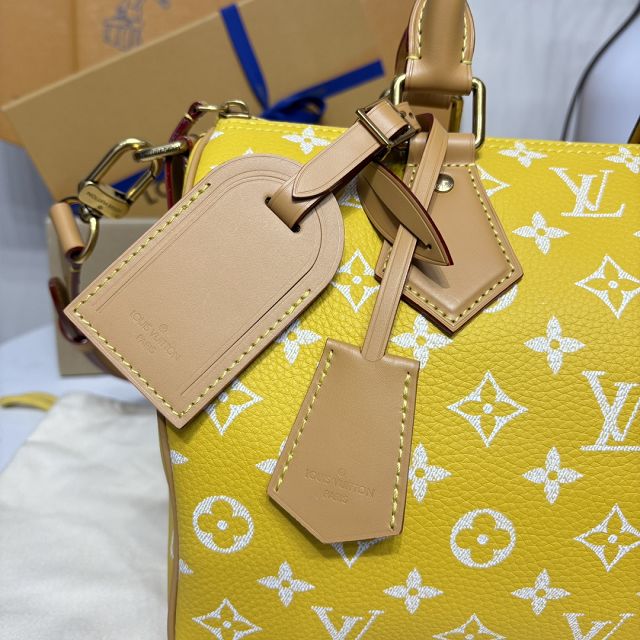 Louis vuitton original soft calfskin speedy P9 30 M21114 yellow