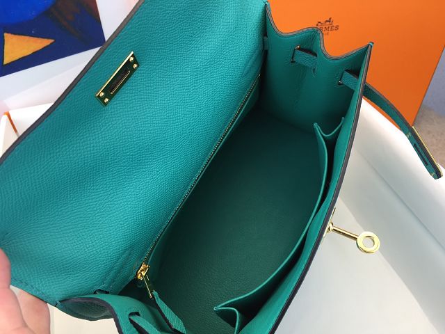 Hermes original epsom leather kelly 28 bag K28-2 vert verone