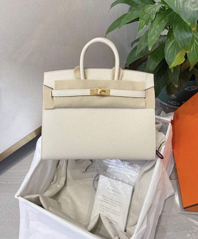 Hermes sellier original epsom leather birkin 35 bag H35-3 craie 