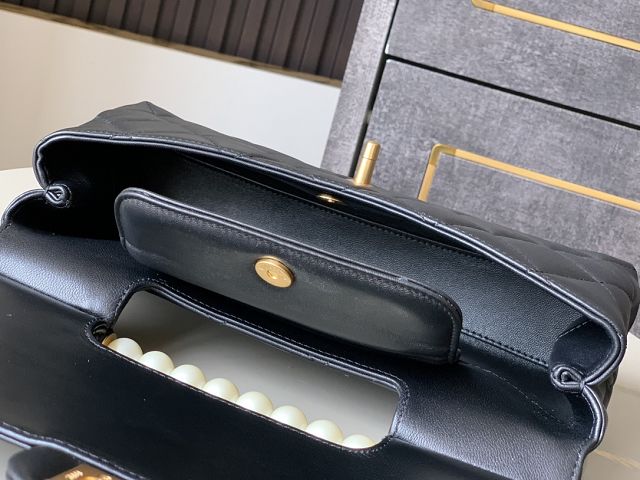 CC original lambskin medium tote bag AS5390 black