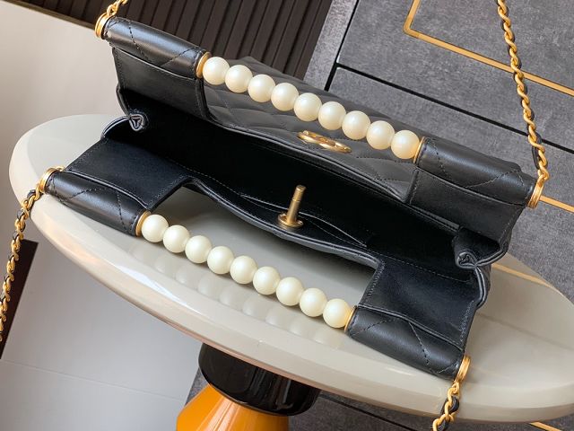 CC original lambskin small tote bag AS5412 black