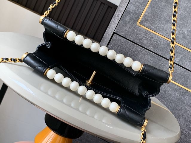 CC original lambskin small tote bag AS5413 black