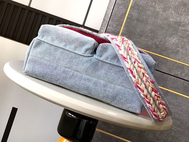 CC original denim large flap bag AS5472 blue