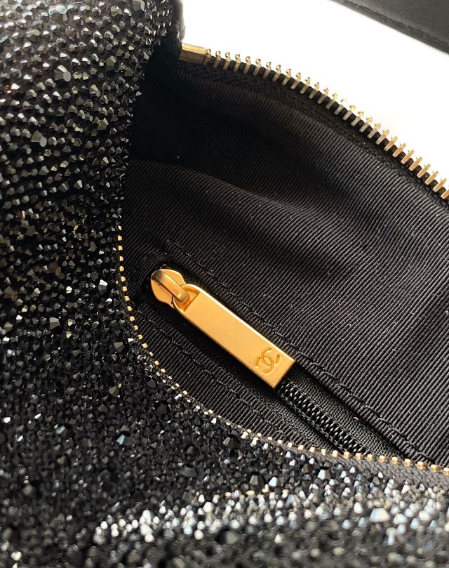 CC original lambskin mini hobo bag  AS5529 black