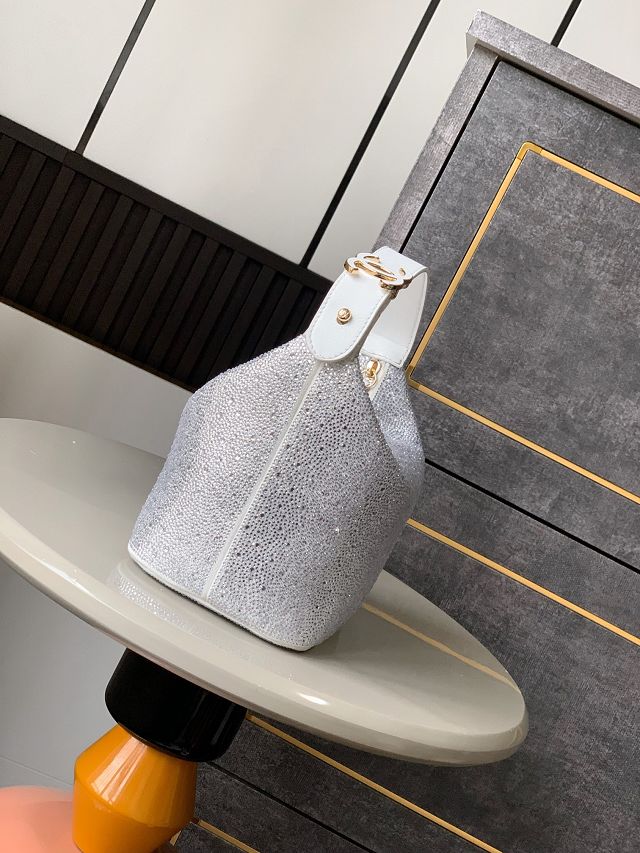 CC original lambskin mini hobo bag  AS5529 silver