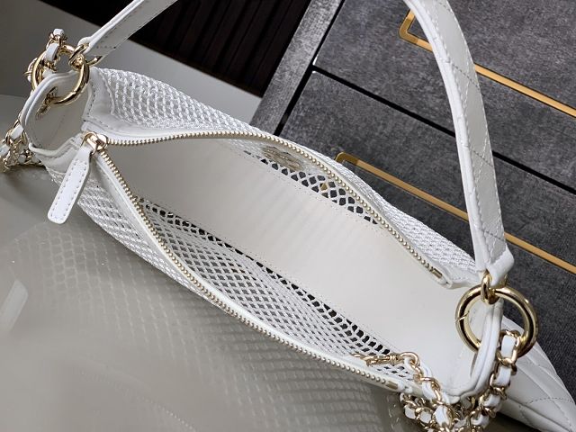 CC original mesh clutch with chain AP4515 white