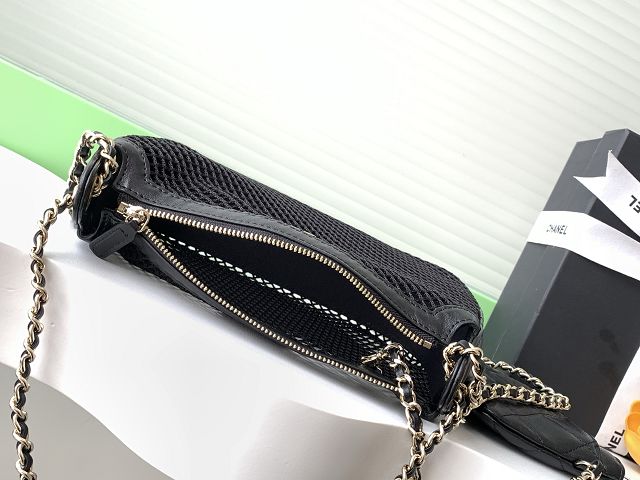 CC original mesh clutch with chain AP4572 black