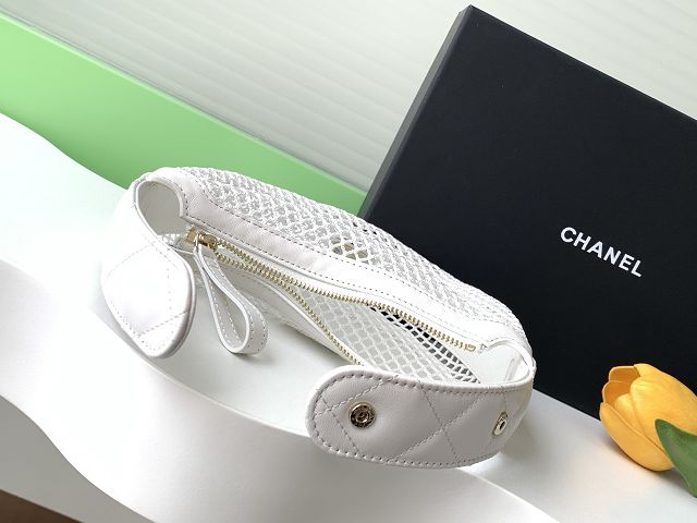 CC original mesh small pouch AP4575 white