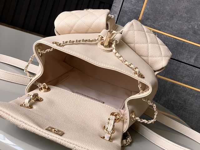CC original grained calfskin backpack AS3860 apricot