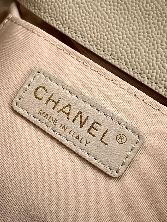 CC original grained calfskin backpack AS3860 apricot