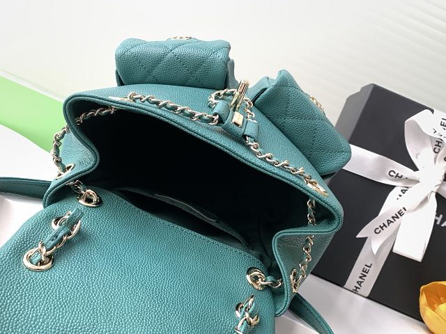 CC original grained calfskin backpack AS3860 green