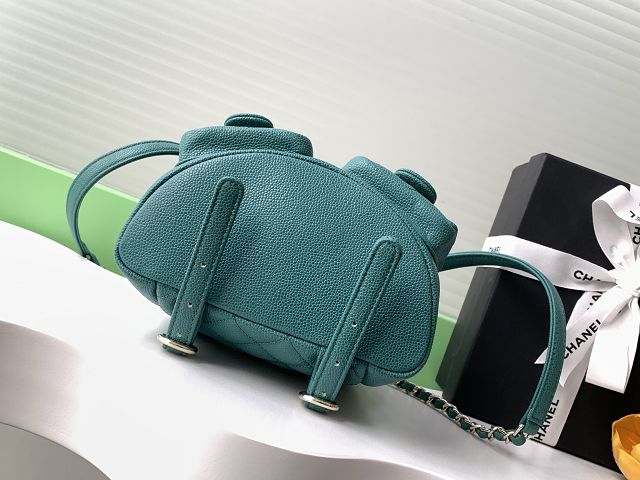 CC original grained calfskin small backpack AS3787 green