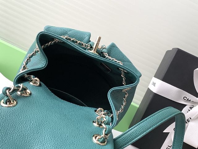 CC original grained calfskin small backpack AS3787 green