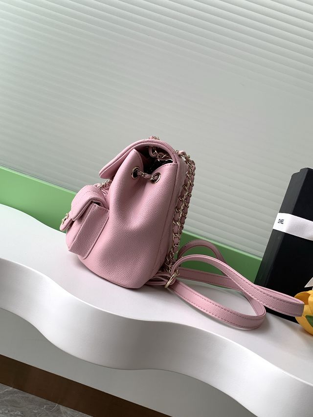 CC original grained calfskin small backpack AS3787 pink