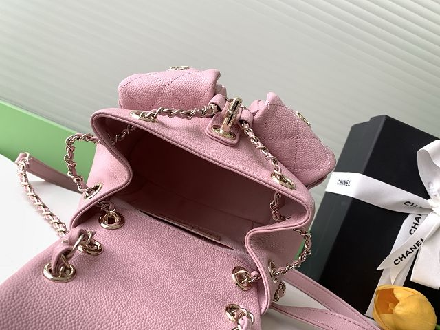 CC original grained calfskin small backpack AS3787 pink