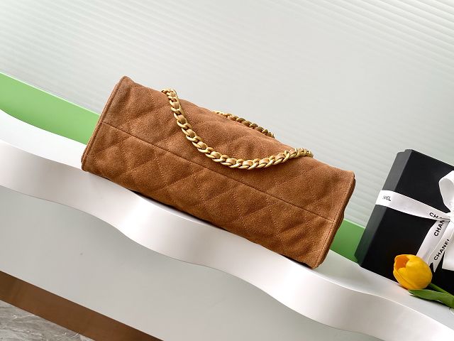 CC original suede shopping tote bag AS5303 brown