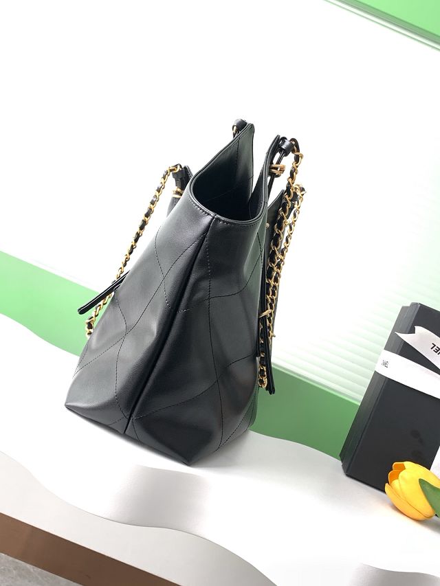 CC original calfskin large shopping bag AS5466 black