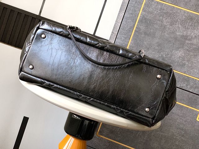 CC original calfskin shopping tote bag AS3355 black