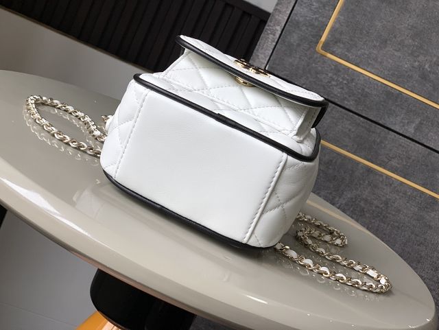 CC original lambskin mini backpack AP4514 white