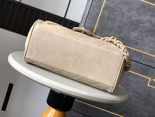 CC original suede flap bag AS0505 beige