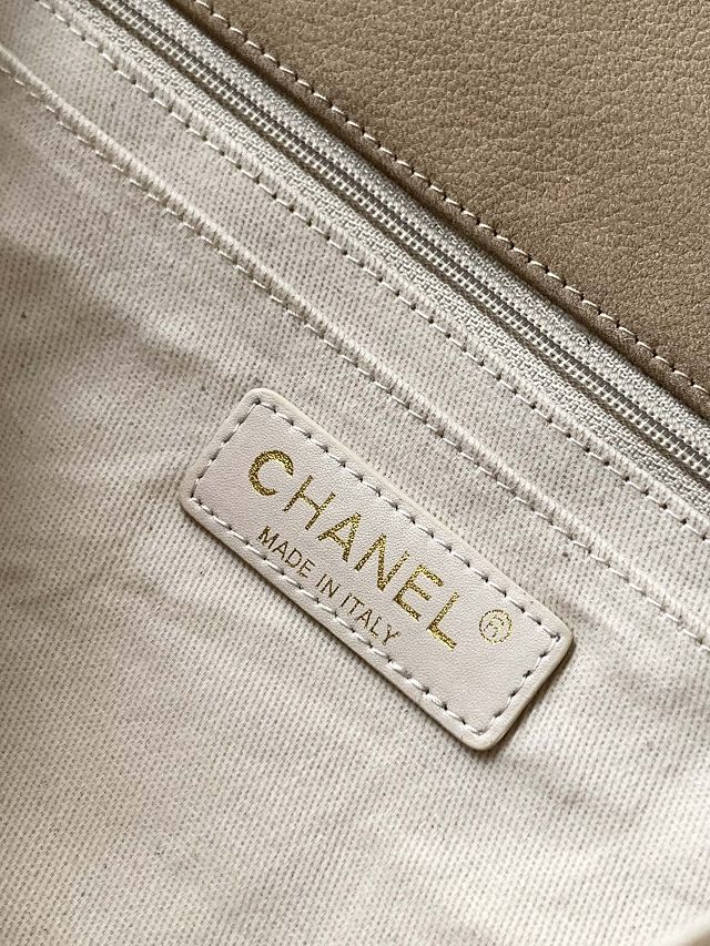 CC original suede flap bag AS0505 beige